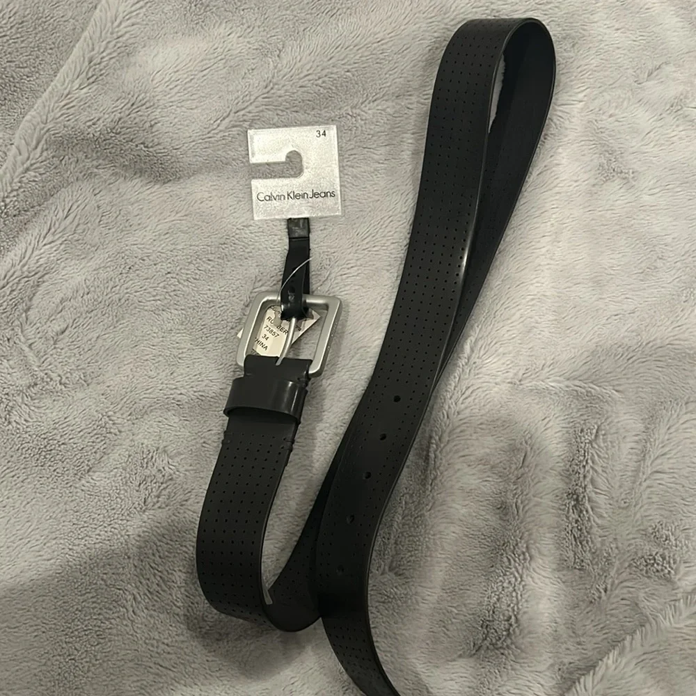 NWT Calvin Klein Jeans Men’s Belt Black Gray